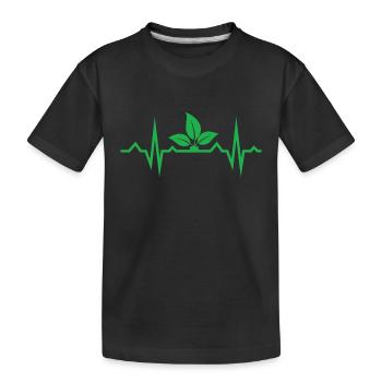 Vegan Geschenksidee für Veganer - Kinder Premium Bio T-Shirt - Schwarz - Vorne