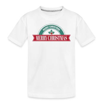 Merry Christmas - T-shirt bio Premium Enfant - blanc - Devant