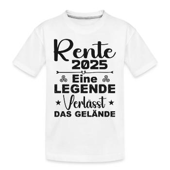 Pension 2025 - Une légende quitte le site - T-shirt bio Premium Enfant - blanc - Devant
