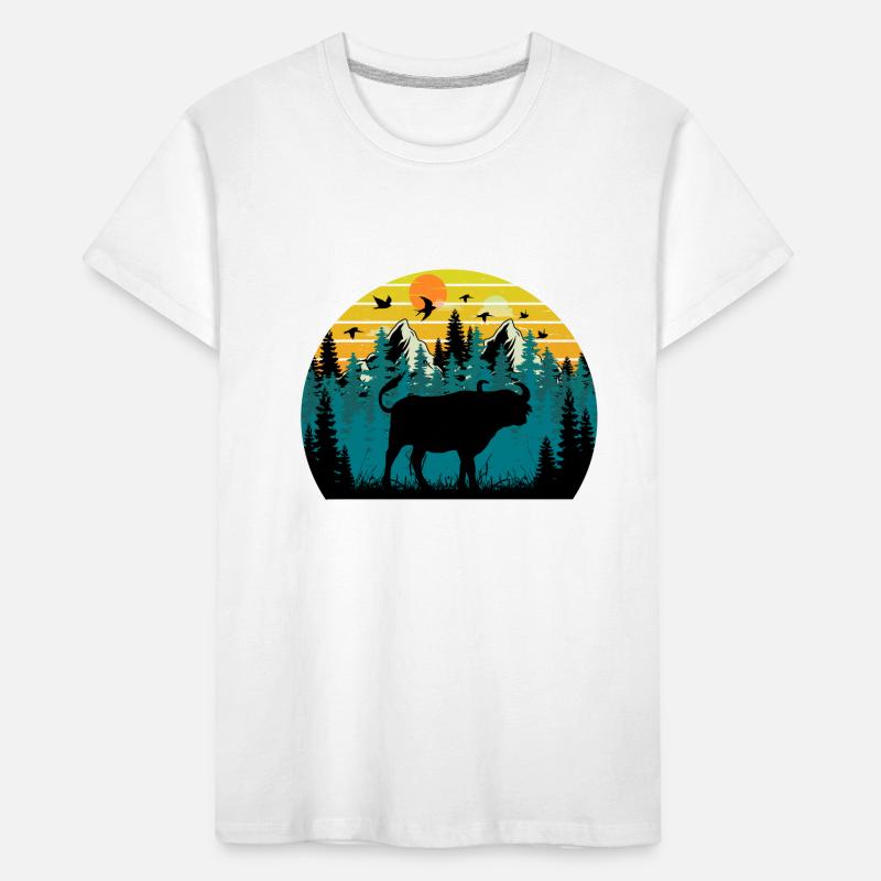 Sunset bison Kids' Premium Organic T-Shirt