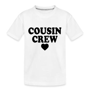 Cousin crew - T-shirt bio Premium Enfant - blanc - Devant