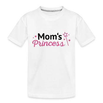 Moms Princess - Kinder Premium Bio T-Shirt - Weiß - Vorne