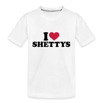 Shetland Pony - Kinder Premium Bio T-Shirt - Weiß - Vorne