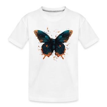 Image de papillon - T-shirt bio Premium Enfant - blanc - Devant