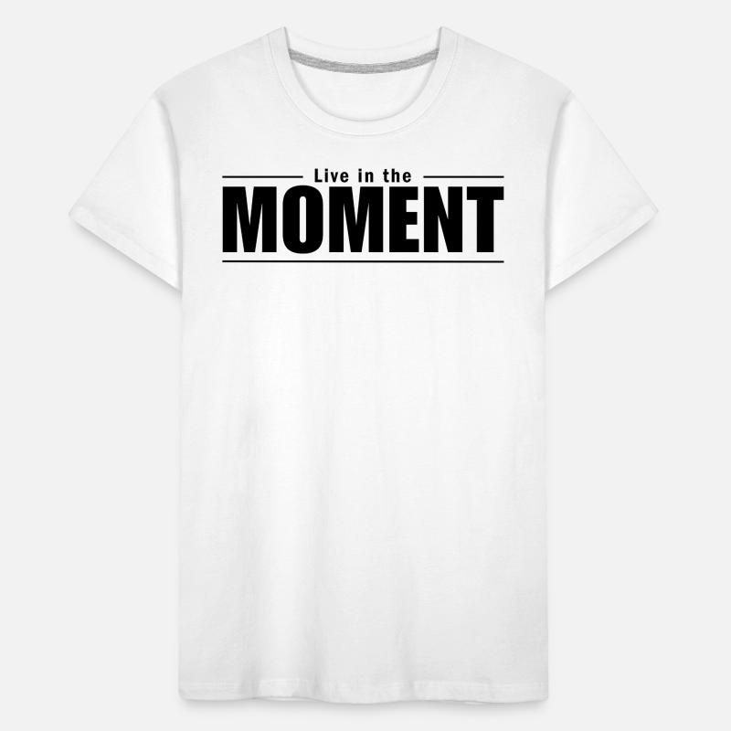 Vivez l’instant présent T-shirt bio Premium Enfant
