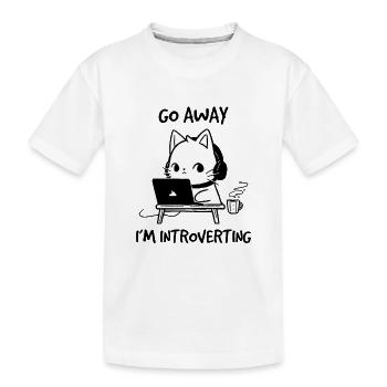 Dictons typiques de la collection de comportement des chats - T-shirt bio Premium Enfant - blanc - Devant