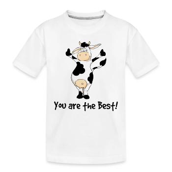 You are the Best cow - T-shirt bio Premium Enfant - blanc - Devant