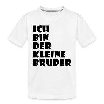 Ich bin der kleine Bruder - Kinder Premium Bio T-Shirt - Weiß - Vorne