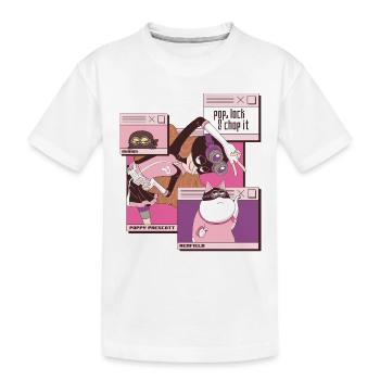 Minions Poppy Prescott And Renfield - Kids' Premium Organic T-Shirt - white - Front