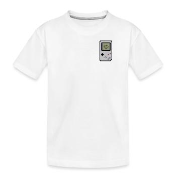 Retrokonsole - Kinder Premium Bio T-Shirt - Weiß - Vorne