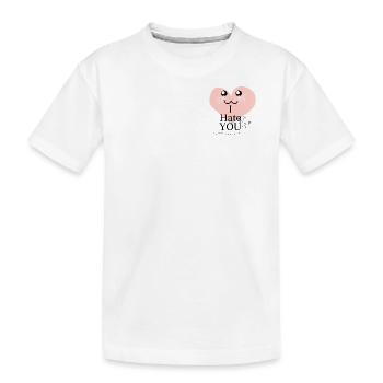 Cœur kawaii I Hate - T-shirt bio Premium Enfant - blanc - Devant