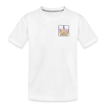 Blumenstrauß - Kinder Premium Bio T-Shirt - Weiß - Vorne