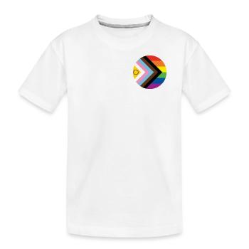 Pride Flag - Kinder Premium Bio T-Shirt - Weiß - Vorne