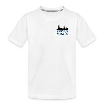 Servus Minga Silhouette Design - T-shirt bio Premium Enfant - blanc - Devant
