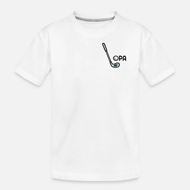 Golf Opa Golfschläger - Kinder Premium Bio T-Shirt - Weiß