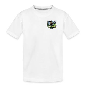 Golfer mit Happy Swing - Kinder Premium Bio T-Shirt - Weiß - Vorne