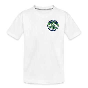 La Casba, Logo Sticker - Discothèque Audierne - T-shirt bio Premium Enfant - blanc - Devant