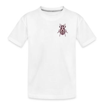 Insecte à pois l Entomologie L Vin Rouge - T-shirt bio Premium Enfant - blanc - Devant