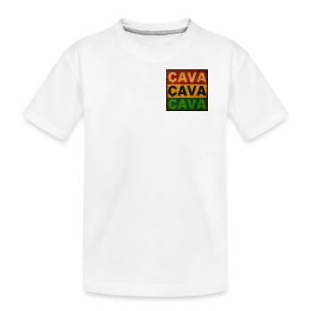 CAVA panneau rouillé - T-shirt bio Premium Enfant - blanc - Devant