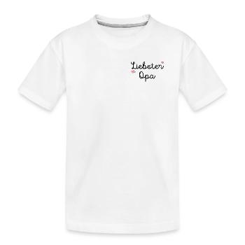 Grandfather Dearest Grandpa - Kids' Premium Organic T-Shirt - white - Front