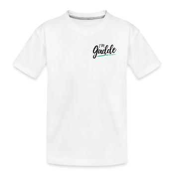 Im Gadde – Logo Dark - Kids' Premium Organic T-Shirt - white - Front