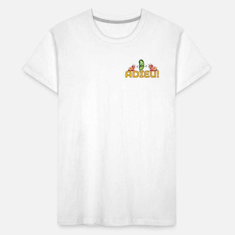 Fête d'adieu Escargots Cornichons Concombre T-shirt bio Premium Enfant