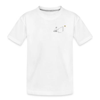 Pêche sur le lac - T-shirt bio Premium Enfant - blanc - Devant