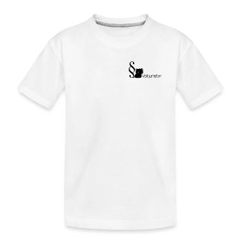 Jura Katze Volljuristin - Kinder Premium Bio T-Shirt - Weiß - Vorne