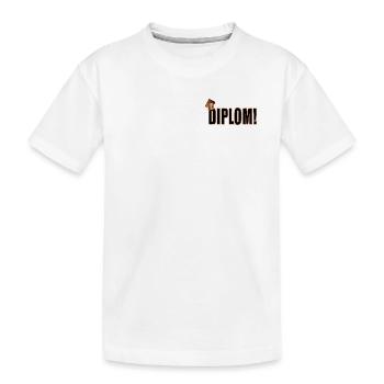 Universität Abschluss Diplom DOKTORHUT - Kinder Premium Bio T-Shirt - Weiß - Vorne