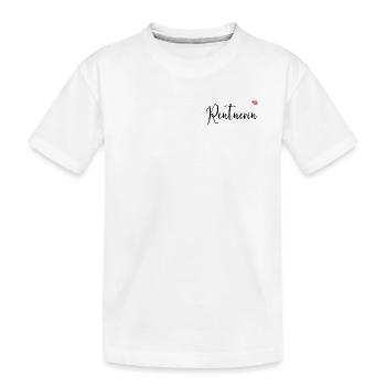 Rentnerin Rente Herz - Kinder Premium Bio T-Shirt - Weiß - Vorne