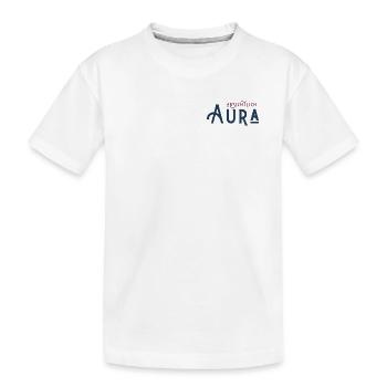 Absichtlich Aura - Kinder Premium Bio T-Shirt - Weiß - Vorne