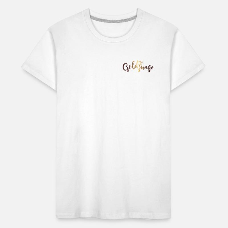 Goldjunge Basic Gold Kinder Premium Bio T-Shirt
