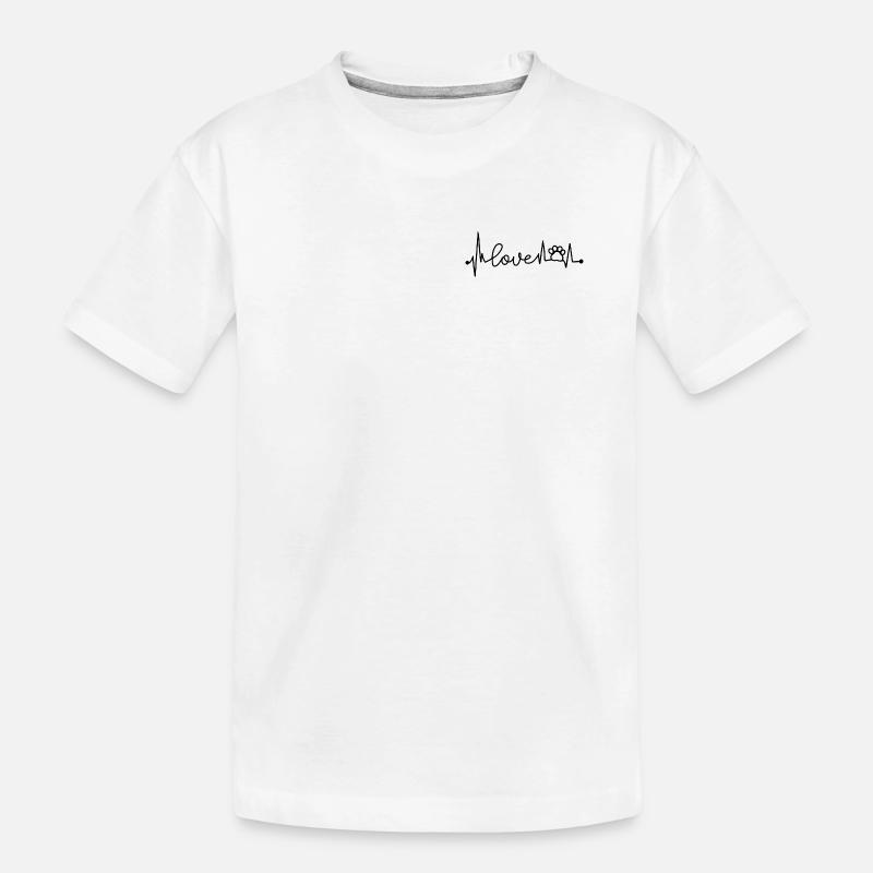 Hundeliebe - Kinder Premium Bio T-Shirt - Weiß