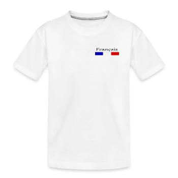 Tricolore Français - T-shirt bio Premium Enfant - blanc - Devant