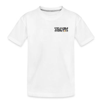 Bitcoin - stay humble, stack sats, spread love - Kinder Premium Bio T-Shirt - Weiß - Vorne