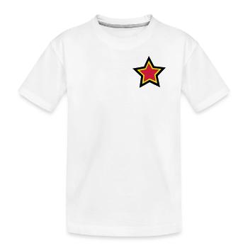 star - Kids' Premium Organic T-Shirt - white - Front