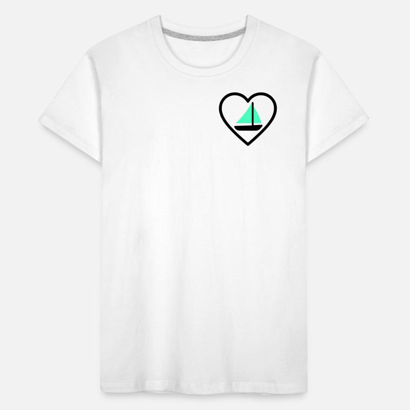 Cuore Vela – Passione Navigazione Kids' Premium Organic T-Shirt