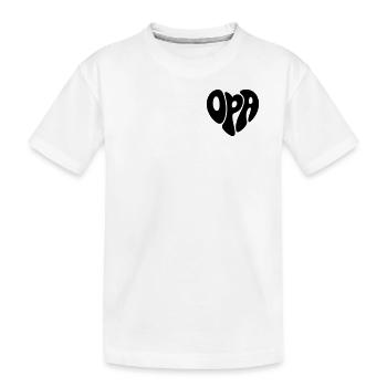 Opa - Kinder Premium Bio T-Shirt - Weiß - Vorne