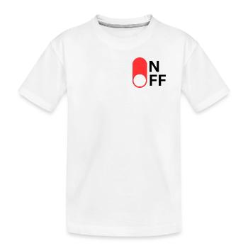 Mode ON/OFF - T-shirt bio Premium Enfant - blanc - Devant