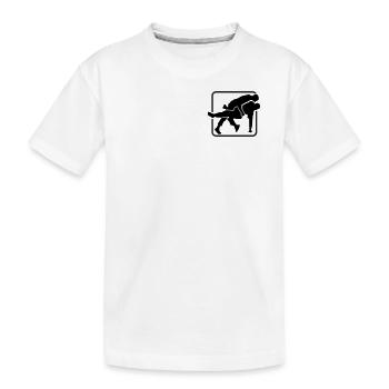 Schwingen Hoselupf - Kinder Premium Bio T-Shirt - Weiß - Vorne