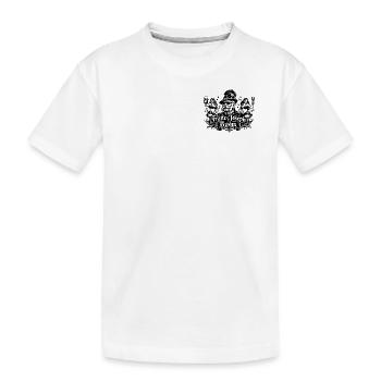 Franz Joseph Buam Logo - Kinder Premium Bio T-Shirt - Weiß - Vorne