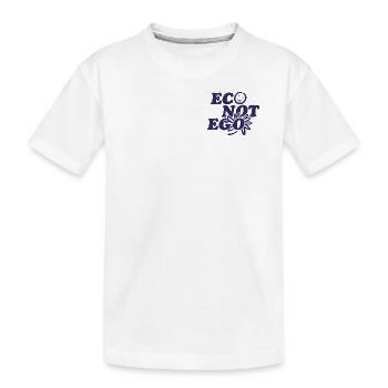 L’éco au lieu de l’ego - T-shirt bio Premium Enfant - blanc - Devant