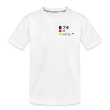Made in Germany Deutschland Design - Kids' Premium Organic T-Shirt - white - Front