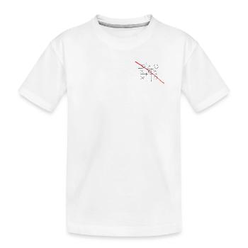 Kreuz Nul - Kinder Premium Bio T-Shirt - Weiß - Vorne