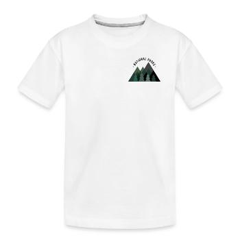 Nationalpark Natur Berge Wald Wandern Ausflug - Kinder Premium Bio T-Shirt - Weiß - Vorne