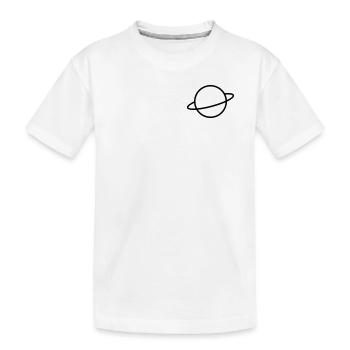 Planet - Kids' Premium Organic T-Shirt - white - Front