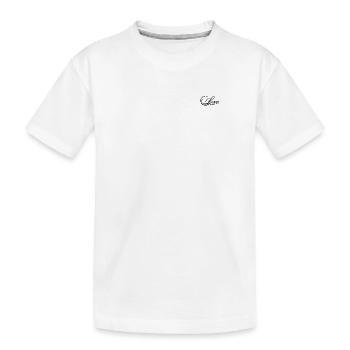 Tennis Love - Kinder Premium Bio T-Shirt - Weiß - Vorne