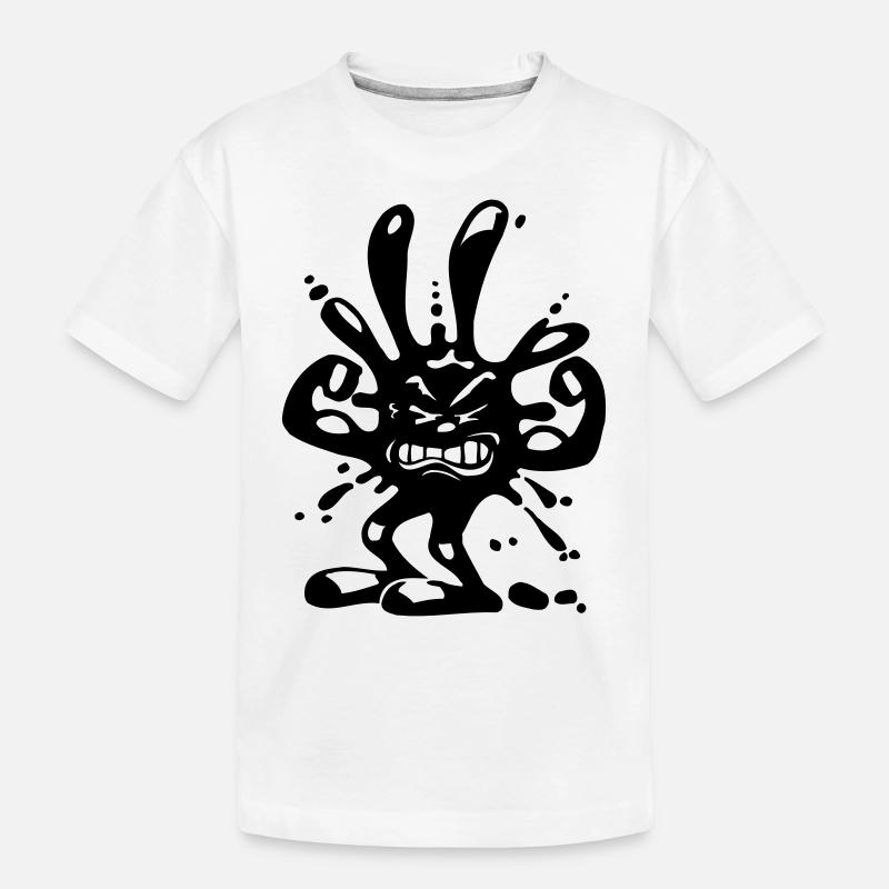 virus fleck - Kinder Premium Bio T-Shirt - Weiß