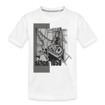 roller coaster - Kids' Premium Organic T-Shirt - white - Front