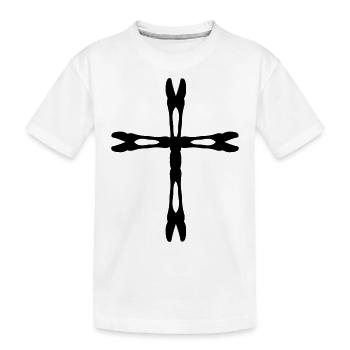 cross x_vec_1 enfr - T-shirt bio Premium Enfant - blanc - Devant